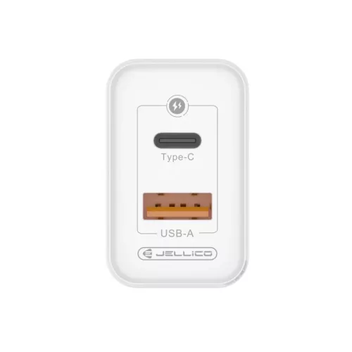 JELLICO fali töltő C107 GaN PD 45W 1xUSB-C + 1xUSB QC3.0 + kábel US-6974929206833 4 kép