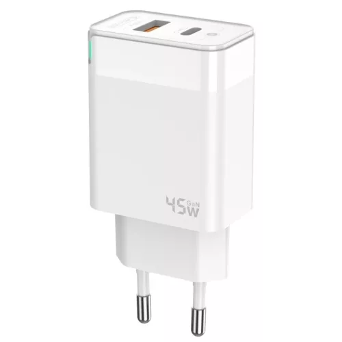 JELLICO fali töltő C107 GaN PD 45W 1xUSB-C + 1xUSB QC3.0 + kábel US-6974929206833 5 kép