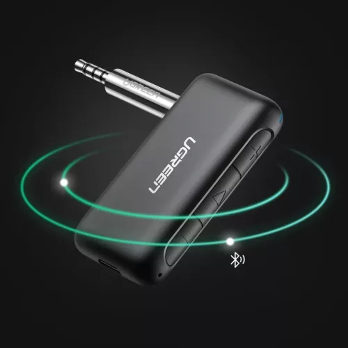 Ugreen Bluetooth autós audio adapter AUX mini jack fekete (70303)-6957303873036 5 kép