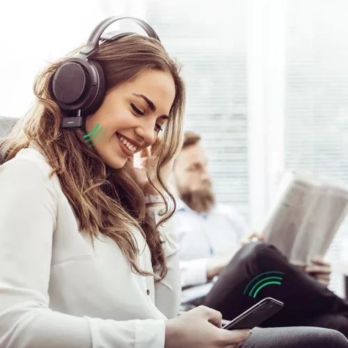 Ugreen Bluetooth autós audio adapter AUX mini jack fekete (70303)-6957303873036 9 kép