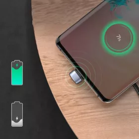 Ugreen Nylon harisnyázott USB - USB Type C kábel döntött fejjel 2m-6957303873159 2 kép