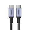 UGREEN US316 USB-C-USB-C kábel, 100W, 2m (fekete)-6957303805235 1 kép