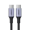 UGREEN US316 USB-C-USB-C kábel, 100W, 2m (fekete)-6957303805235 2 kép
