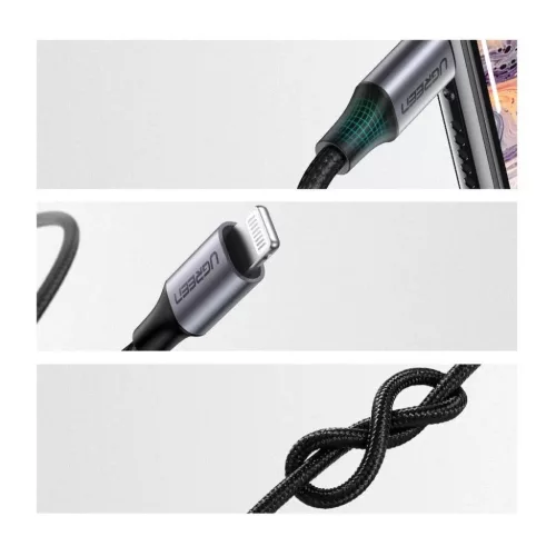 Ugreen kábel AUX MFI Lightning audio kábel - 3.5 mm mini jack 1 m sz-6957303875092 6 kép