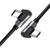 Ugreen USB Type-C / USB Type-C kábel döntött fejjel PD FCP 3A 1m szürke(70529 US323)