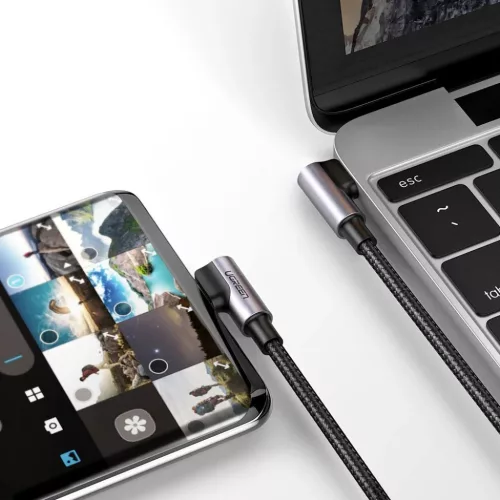 Ugreen USB Type-C / USB Type-C kábel döntött fejjel PD FCP 3A 1m sz-6957303875290 10 kép