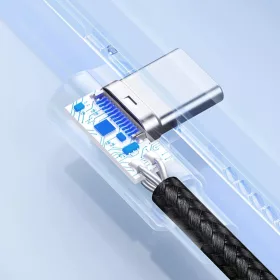 Ugreen 90° szögben hajlított kábel USB C - USB 2.0 480Mbps 3A 3m f-6957303878758 2 kép