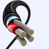 Ugreen 90° szögben hajlított kábel USB C - USB 2.0 480Mbps 3A 3m f-6957303878758 3 kép
