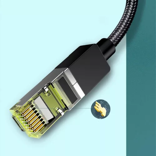 Ugreen NW150 80425 Ethernet RJ45 Cat 7 10Gbps Kábel 5m - Fekete-6957303806058 4 kép