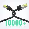 Ugreen NW150 80425 Ethernet RJ45 Cat 7 10Gbps Kábel 5m - Fekete-6957303806058 7 kép