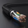 Ugreen NW150 80425 Ethernet RJ45 Cat 7 10Gbps Kábel 5m - Fekete-6957303806058 8 kép