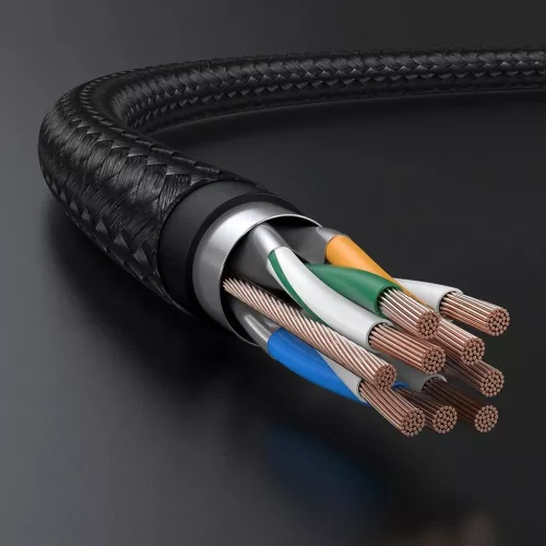 Ugreen NW150 80425 Ethernet RJ45 Cat 7 10Gbps Kábel 5m - Fekete-6957303806058 8 kép