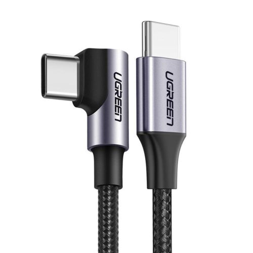 Ugreen US255 USB-C to USB-C kábel, 3m, 60W, szögletes (fekete)-6957303887149 6 kép