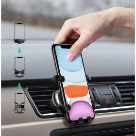 Ugreen Inuverzális szellőzőre rögzíthető autós Gravity telefon -6957303888719 2 kép