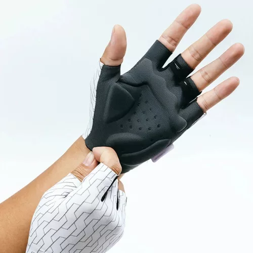Rockbros MTB kerékpáros kesztyű méret: XL - fehér és fekete-5907769373930 2 kép