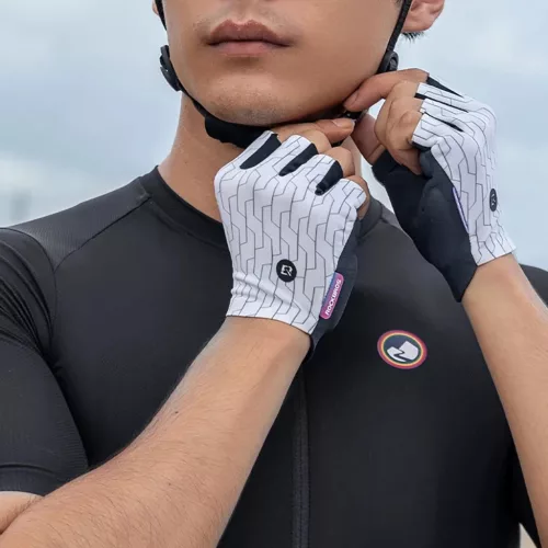 Rockbros MTB kerékpáros kesztyű méret: XL - fehér és fekete-5907769373930 7 kép