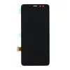 LCD kijelző + érintőegység Samsung A530 Galaxy A8 2018 Fekete (Szervíz csomag)