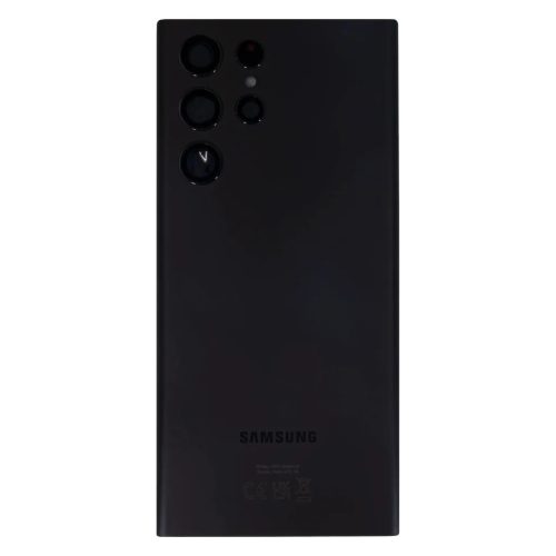 Samsung S908B Galaxy S22 Ultra akkumulátor fedél Phantom Fekete (Sze-8596311178924 1 kép