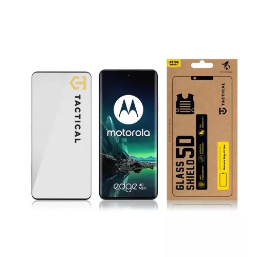 Tactical Glass Shield 5D Motorola Edge 40 Neo Fekete üvegfólia-8596311234507 3 kép
