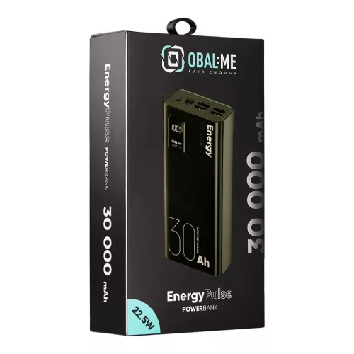 OBAL:ME EnergyPulse Powerbank 30000mAh 22.5W Fekete-8596311240669 7 kép