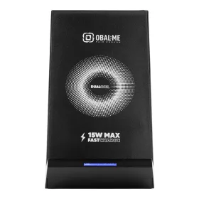 OBAL:ME StandCharger Vezeték nélküli töltőállomás 15W Fekete-8596311256035 2 kép