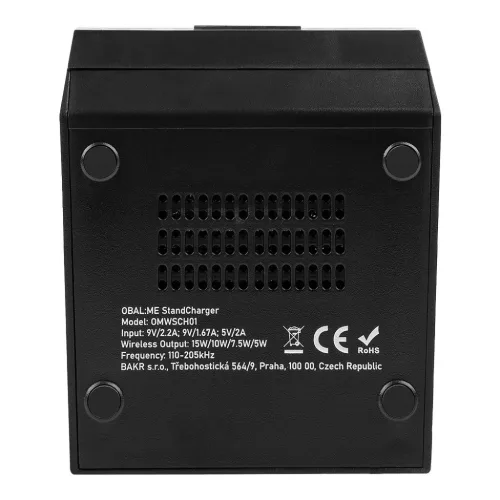 OBAL:ME StandCharger Vezeték nélküli töltőállomás 15W Fekete-8596311256035 5 kép