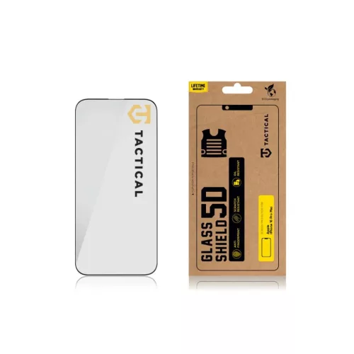 Tactical Glass Shield 5D for Apple iPhone 16 Pro Max Fekete üvegfóli-8596311257056 2 kép