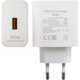 HW-110600E00 Huawei Super Charge USB-A Utazó Töltő 66W Fehér (Bulk-8596311261305 1 kép