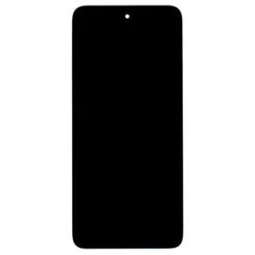  Motorola E15/G05 LCD kijelző + Érintőegység fekete + Előlap