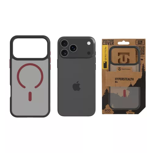  iPhone 17 Pro Max Fekete/Piros Tactical MagForce Hyperstealth 2.0 tok-8596311283680 3 kép