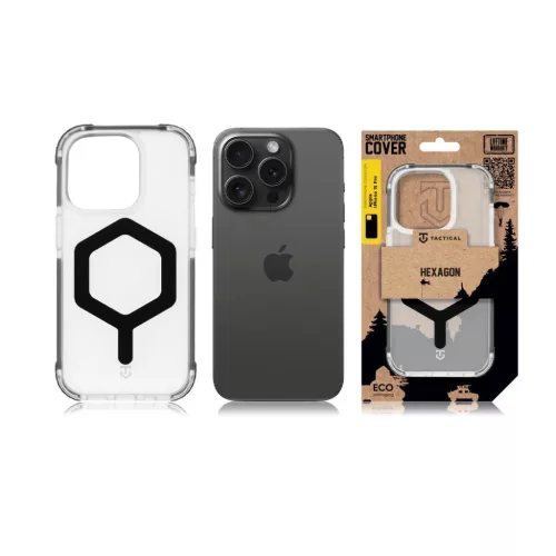 Tactical MagForce Hexagon tok Apple iPhone 15 Pro-hoz T-Fekete-8596311289224 6 kép