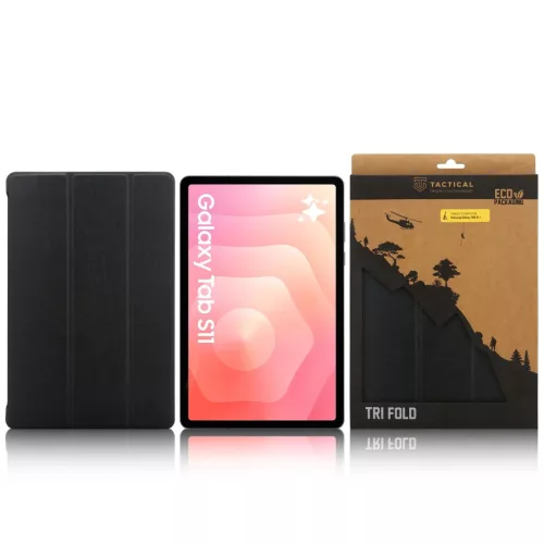  Samsung Galaxy Tab S11 fekete Tactical Fliptok Tri Fold tok-8596311291715 4 kép