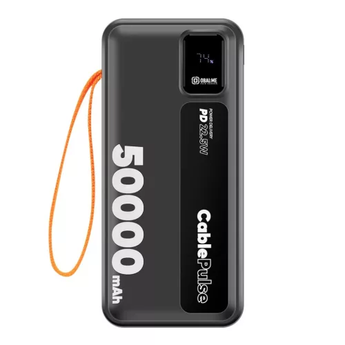 OBAL:ME CablePulse Powerbank 50000mAh 22,5W Fekete-8596311292507 3 kép