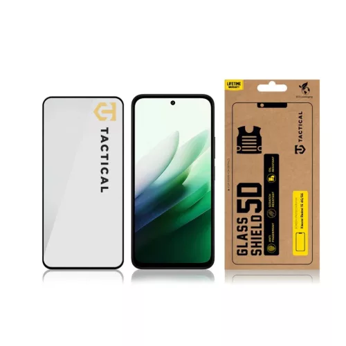  Xiaomi Redmi 15 4G/5G fekete Tactical Glass Shield 5D üvegfólia-8596311293108 3 kép