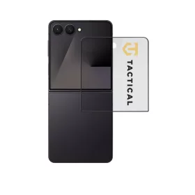    Samsung Galaxy Z Flip 7 fekete Tactical Glass Shield 5D (Külső) üvegfólia