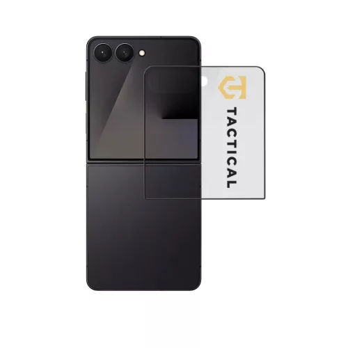  Samsung Galaxy Z Flip 7 fekete Tactical Glass Shield 5D (Külső) üv-8596311296314 1 kép