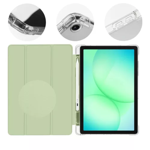 OBAL:ME MistyTab tok Samsung Galaxy Tab A11+ fliptok Light Green-8596311299124 2 kép