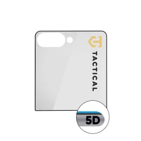    Samsung Galaxy Z Flip 8 külső kijelzőhöz fekete Tactical Glass Shield 5D kijelzővédő üveg