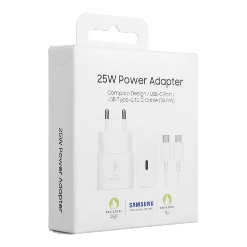 EP-T2510XWE Samsung USB-C 25W utazó töltő + USB-C adatkábel fehér-8806094911985 7 kép