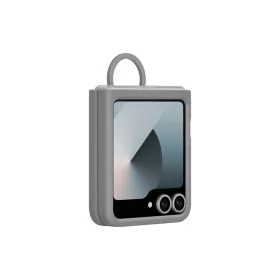 EF-PF741TJE Samsung Szilikon Tok Gyűrűvel Galaxy Z Flip 6 Szürke-8806095620138 2 kép