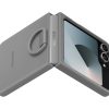 EF-PF741TJE Samsung Szilikon Tok Gyűrűvel Galaxy Z Flip 6 Szürke-8806095620138 3 kép