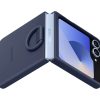 EF-PF741TNE Samsung Szilikon Tok Gyűrűvel Galaxy Z Flip 6 Sötétké-8806095705385 3 kép