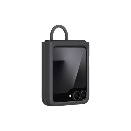  Samsung Galaxy Z Flip 7 FE fekete EF-PF741TBE Silicone Cover tok-8806097503705 2 kép