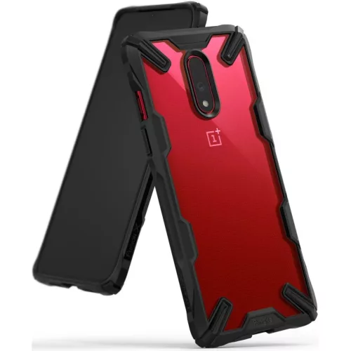 Ringke Fusion X PC tok TPU kerettel OnePlus 7 fekete színben-8809659046993 2 kép
