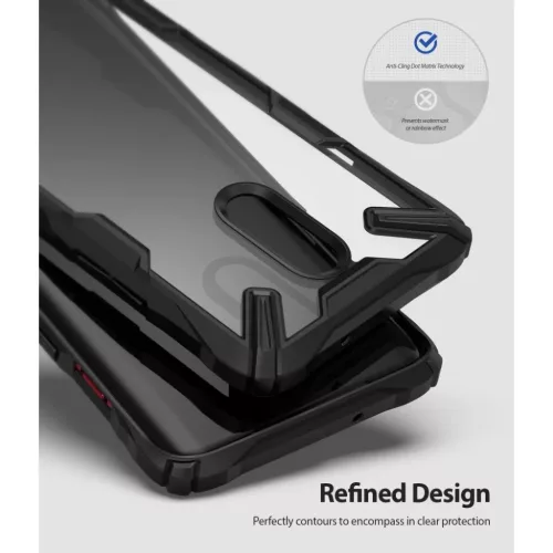 Ringke Fusion X PC tok TPU kerettel OnePlus 7 fekete színben-8809659046993 4 kép