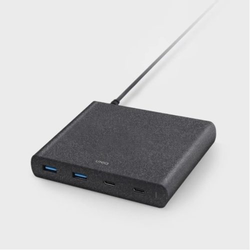 UNIQ Surge 90W 2xUSB Quick Charge 3.0 + 2xUSB-C PD 3.0 HUB, töltőál-8886463668108 1 kép