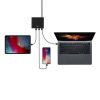 UNIQ Surge 90W 2xUSB Quick Charge 3.0 + 2xUSB-C PD 3.0 HUB, töltőál-8886463668108 2 kép