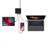 UNIQ Surge 90W 2xUSB Quick Charge 3.0 + 2xUSB-C PD 3.0 HUB, töltőál-8886463668108 2 kép