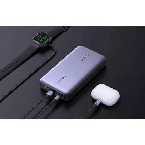 Powerbank 25000mAh Ugreen PB205, USB + 2x USB-C, 145W PD (szürke)-6941876213528 4 kép