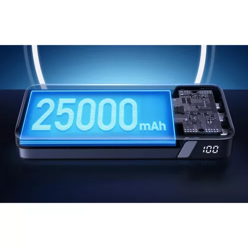 Powerbank 25000mAh Ugreen PB205, USB + 2x USB-C, 145W PD (szürke)-6941876213528 5 kép